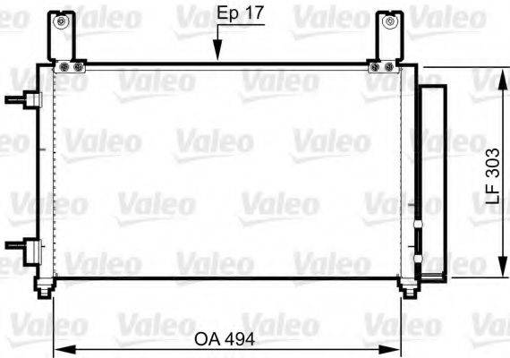 VALEO 814358 Конденсатор, кондиционер