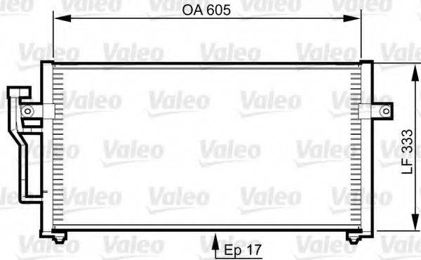VALEO 817789 Конденсатор, кондиционер