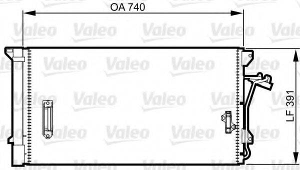 VALEO 817838 Конденсатор, кондиционер