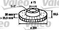 VALEO 197248 Тормозной диск