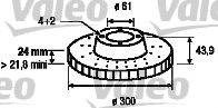 VALEO 197241 Тормозной диск