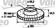 VALEO 197236 Тормозной диск