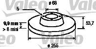 VALEO 197124 Тормозной диск