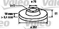 VALEO 197121 Тормозной диск