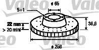 VALEO 197088 Тормозной диск