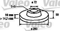 VALEO 197023 Тормозной диск