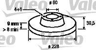 VALEO 186311 Тормозной диск