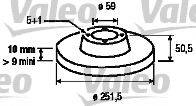 VALEO 186290 Тормозной диск