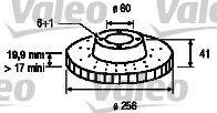 VALEO 186282 Тормозной диск