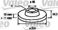 VALEO 186268 Тормозной диск