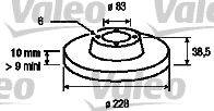 VALEO 186226 Тормозной диск