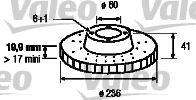 VALEO 186188 Тормозной диск