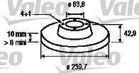 VALEO 186162 Тормозной диск