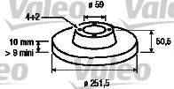 VALEO 186146 Тормозной диск