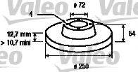 VALEO 186110 Тормозной диск