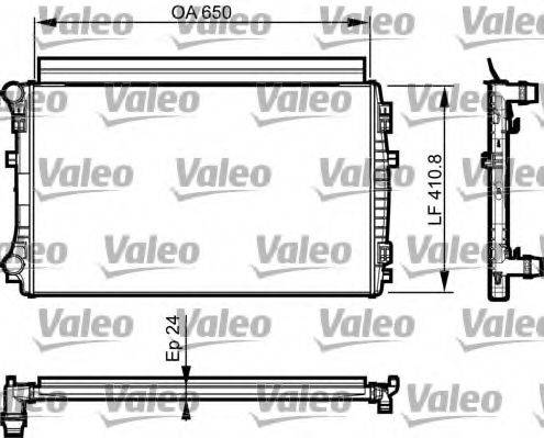 VALEO 735558 Радиатор, охлаждение двигателя