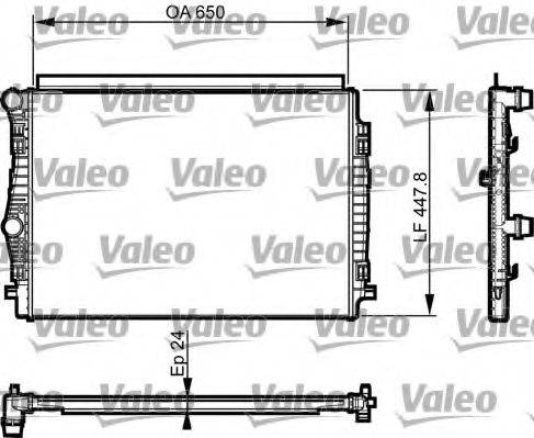 VALEO 735559 Радиатор, охлаждение двигателя