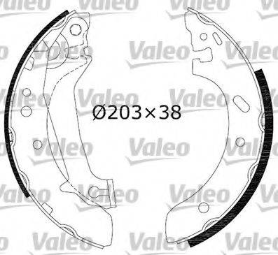 VALEO 553821 Комплект тормозных колодок