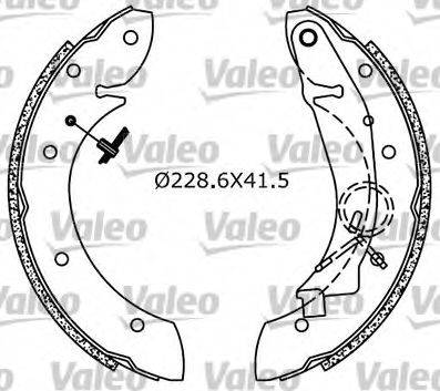 VALEO 553785 Комплект тормозных колодок