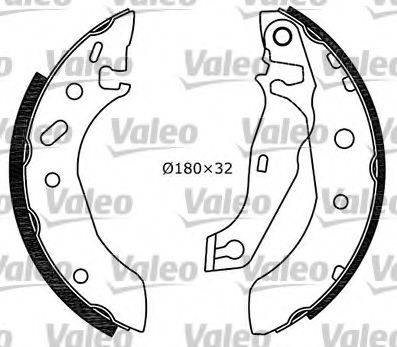 VALEO 553839 Комплект тормозных колодок