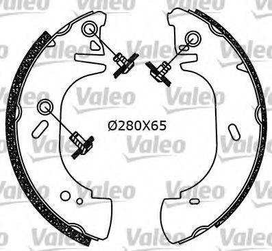 VALEO 553849 Комплект тормозных колодок