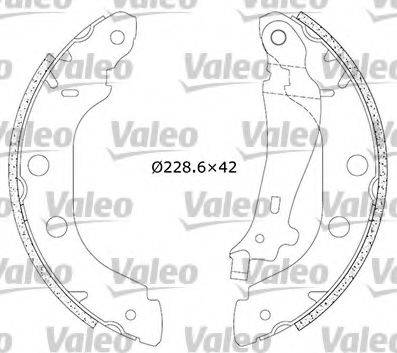 VALEO 553853 Комплект тормозных колодок