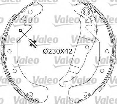 VALEO 553858 Комплект тормозных колодок