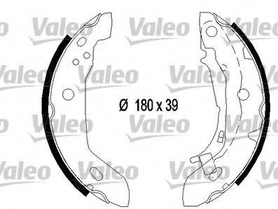 VALEO 554755 Комплект тормозных колодок