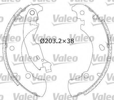 VALEO 554740 Комплект тормозных колодок