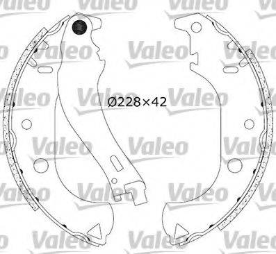 VALEO 553866 Комплект тормозных колодок