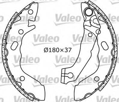 VALEO 553835 Комплект тормозных колодок