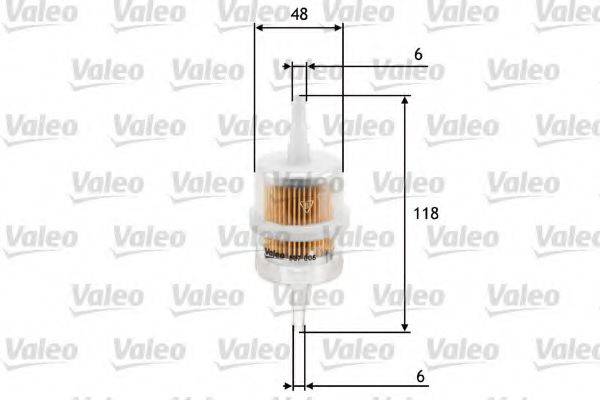 VALEO 587005 Топливный фильтр