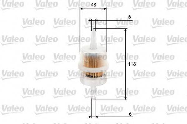 VALEO 587011 Топливный фильтр