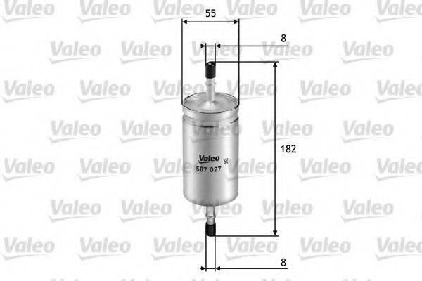 VALEO 587027 Топливный фильтр