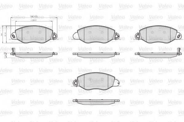 VALEO 873577 Комплект тормозных колодок, дисковый тормоз