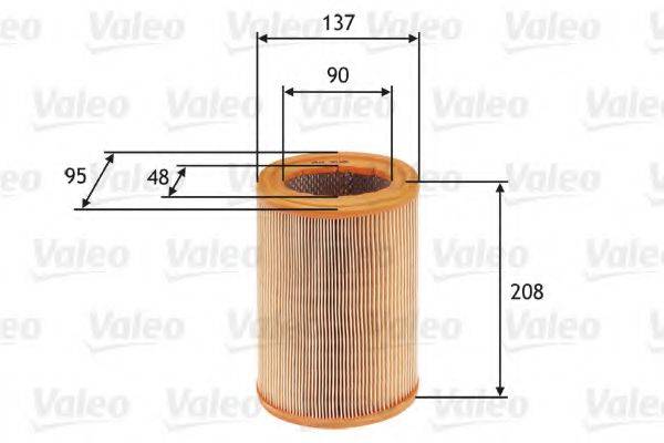 VALEO 585608 Воздушный фильтр