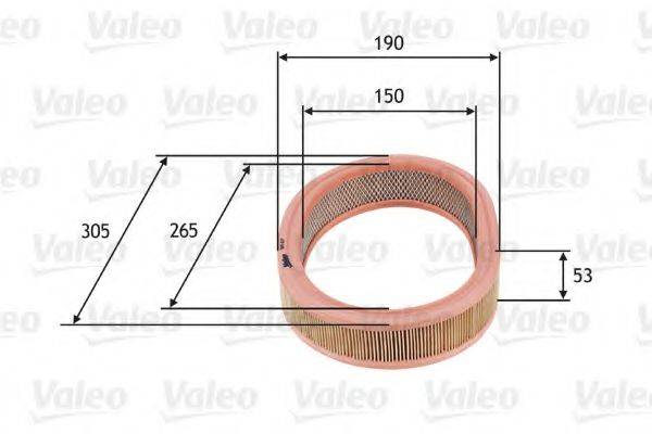 VALEO 585627 Воздушный фильтр