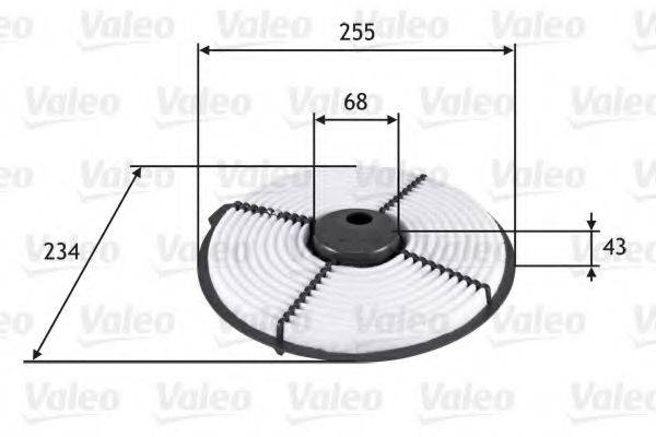 VALEO 585704 Воздушный фильтр