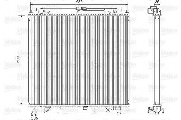 VALEO 701610 Радиатор, охлаждение двигателя