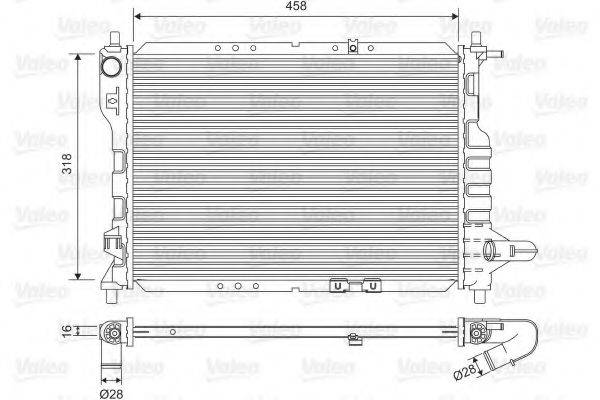 VALEO 701598 Радиатор, охлаждение двигателя