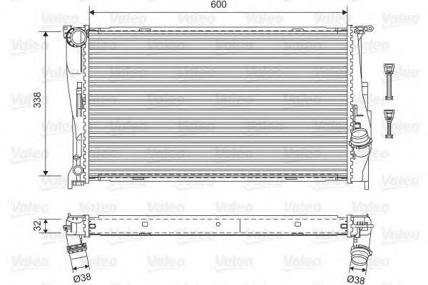 VALEO 701601 Радиатор, охлаждение двигателя