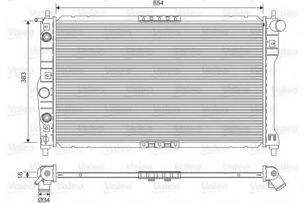 VALEO 701558 Радиатор, охлаждение двигателя