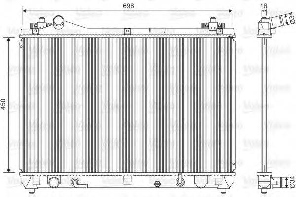 VALEO 701592 Радиатор, охлаждение двигателя