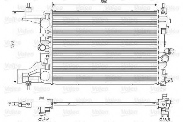 VALEO 701594 Радиатор, охлаждение двигателя