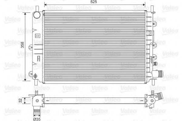 VALEO 731300 Радиатор, охлаждение двигателя