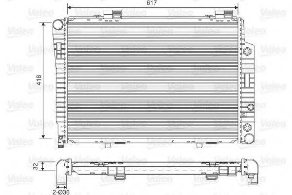 VALEO 731805 Радиатор, охлаждение двигателя