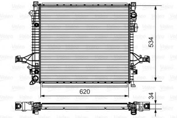 VALEO 735541 Радиатор, охлаждение двигателя