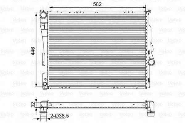 VALEO 701523 Радиатор, охлаждение двигателя