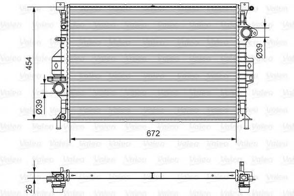 VALEO 701536 Радиатор, охлаждение двигателя