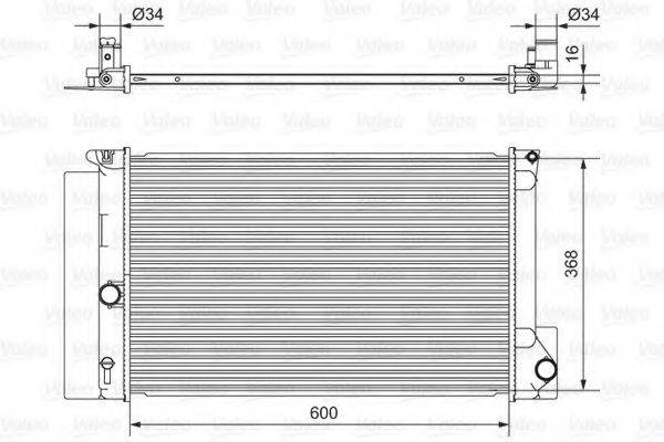 VALEO 701538 Радиатор, охлаждение двигателя